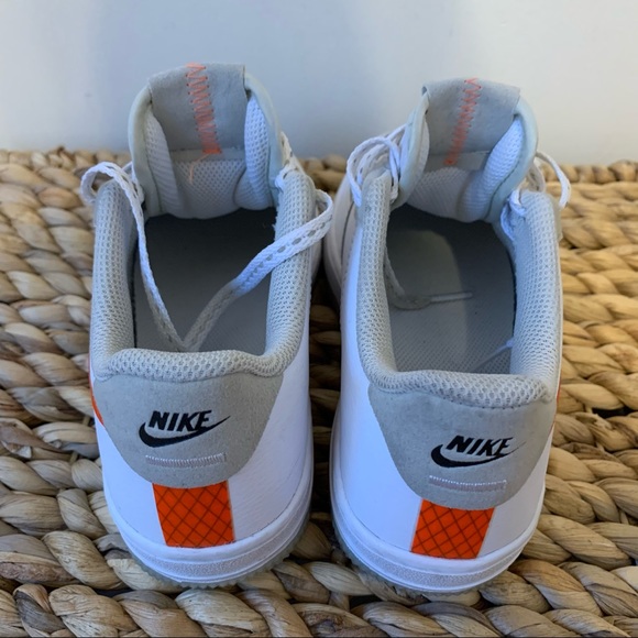 Nike Air Force 1 07 LV8 ‘Orange Swoosh’ Toddler Sneakers, Size 1.5Y - Picture 5 of 10